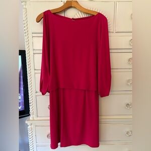 Jessica Simpson Vibrant Pink open Sleeves Dress